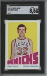 1972 Topps #15 jerry Lucas 9 card progressive proof.